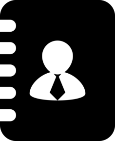 Business Contacts On Spring Address Book Flat Line Svg Vector, Free Vectors File